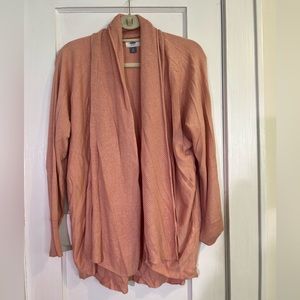 Pink open cardigan - old navy - medium